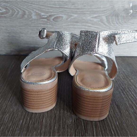 Wonder Nation Casual Braided Ankle-Strap Heeled Sandals Size 1 - Picture 5 of 7